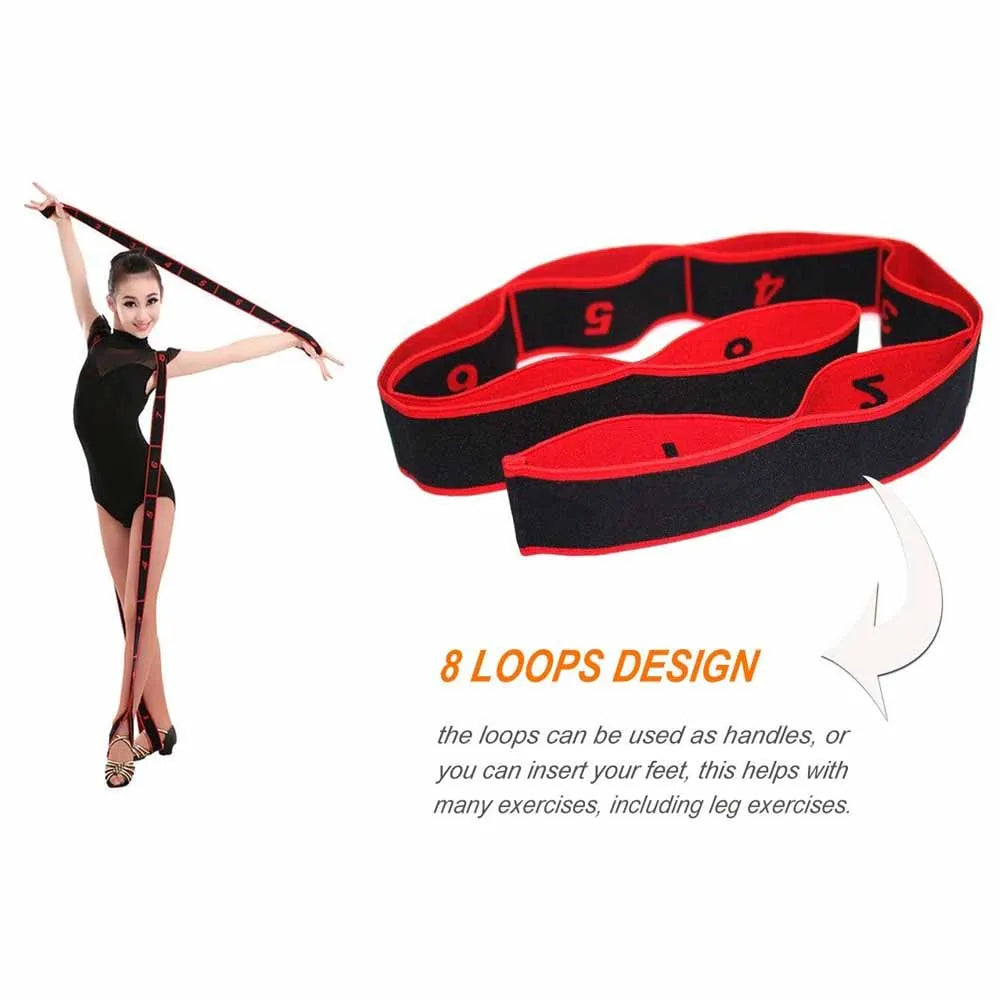 Numbered Stretch Band for Flexibility Training