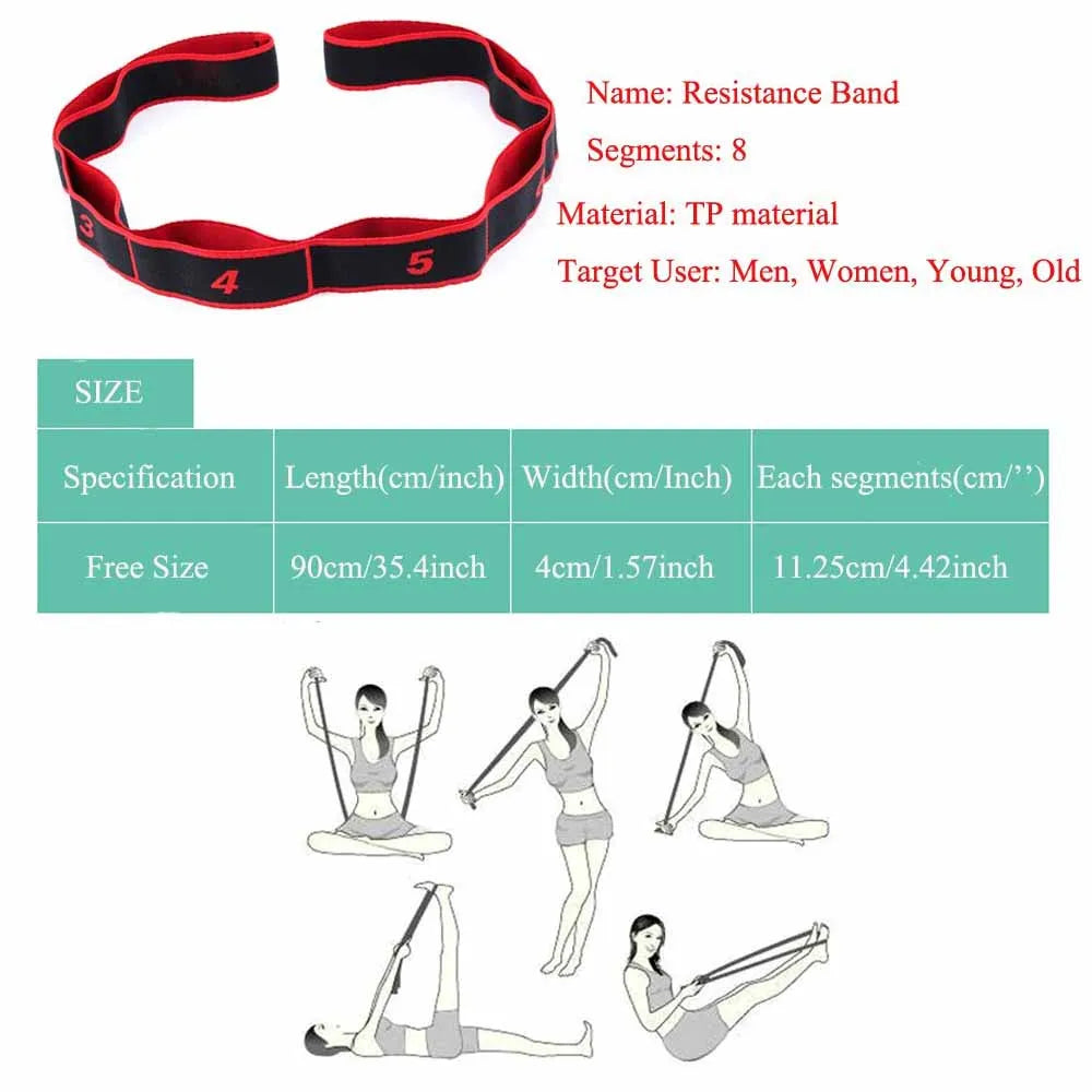 Numbered Stretch Band for Flexibility Training